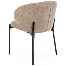 Krzesło KIOTO Beż/Czarny Mat