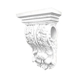 Wspornik WG-01 16,5x9,5x25,5 cm Biały