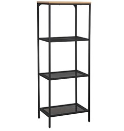 Regał LEX B Czarny/Dąb