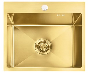 Zlewozmywak Stalowy LEO 50 Złoty Szczotkowany