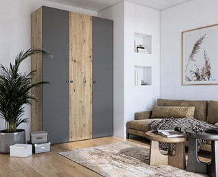 Front F3 z Lustrem do Szafy Modułowej FORMO Ciemny Popiel