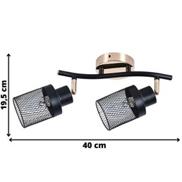 Listwa GISSI 2 Złoty/Czarny