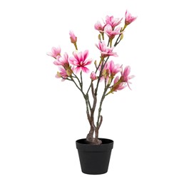 Sztuczne Roślina MAGNOLIA 74cm Różowy