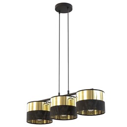 Lampa Wisząca LUX 3 Czarny/Złoty