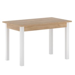 Stół Rozkładany ST22-FX (120-160)x67 Dąb Złoty Craft/Biały