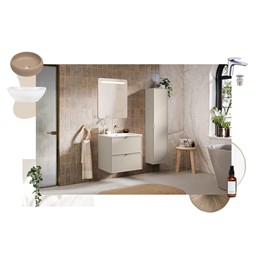 Zestaw Meblowy BELLA 60cm Kaszmirowy Mat/Dąb Artisan