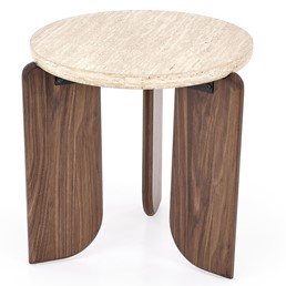 Ława MAMBO S fi50 Trawertyn/Orzechowy