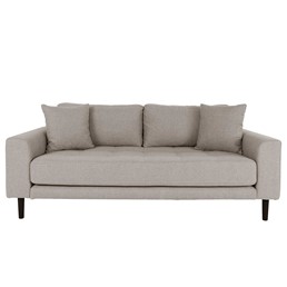 Sofa Trzyosobowa LIDO Beżowy/Czarny
