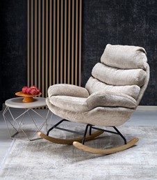 Fotel Bujany GIORGIO Popielaty