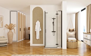 Ścianka Prysznicowa HUGO 90 Czarny