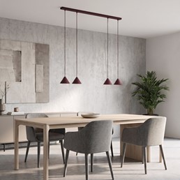 Lampa Wisząca ELIT 4 Burgundowy