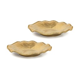 Komplet 2 Półmisków BELL Złoty
