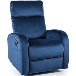Fotel Rozkładany OLIMP Velvet Granatowy Bluvel 86