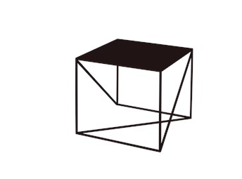 Stolik Memo Metal 50x50x45 Czarny