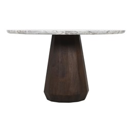 Stół Jadalniany OBEROY Fi130cm Brązowy