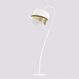 Lampa Podłogowa CANVA LP1 Złoty/Biały