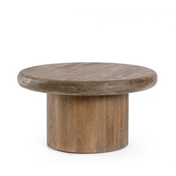 Stolik Kawowy LOPEZ fi75 Brązowy