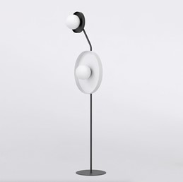 Lampa Podłogowa KISS LP2 Biały/Czarny