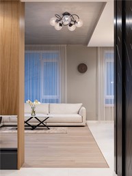 Lampa Sufitowa FLORO K-5127 Czarny/Bursztynowy