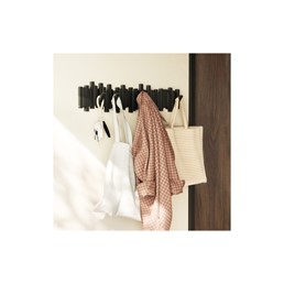 Wieszak na Ubrania STICKS 8 Czarny