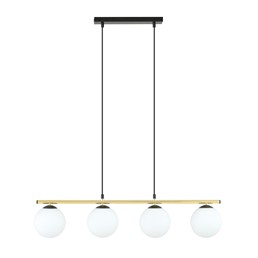 Lampa Wisząca ALLORA 4 Czarny/Opal