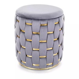 Puf TIARA Velvet Szary