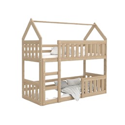 Łóżko Domek Piętrowy LISA 80x160 Sosna