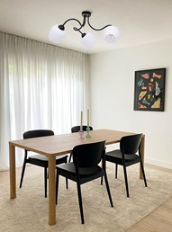 Lampa Sufitowa BELLA K-5185 Czarny/Biały