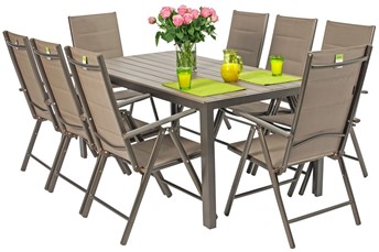 Zestaw Ogrodowy Modena Max 8-Osobowy Brązowy