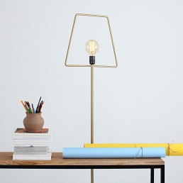 Lampa Podłogowa Firkant Floor 38x177 Złoty