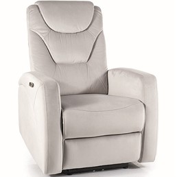 Fotel Rozkładany KRONOS Velvet J.Szary Bluvel 03