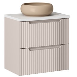 Zestaw Meblowy WIKI 60cm Biały Mat/Kaszmirowy Mat