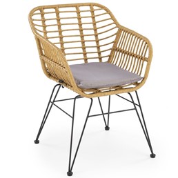 Krzesło K541 Naturalny/Czarny/Popielaty