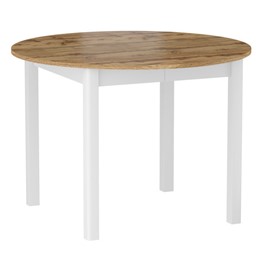 Stół Rozkładany ST5-FX (102-144)x102 cm Dąb Wotan/Biały