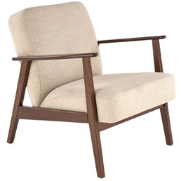 Fotel MILANO 1S Beżowy/Brązowy