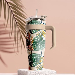 Kubek Termiczny MIAMI TROPICAL Zielony