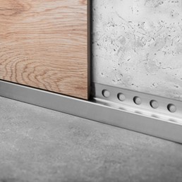 Listwa Brodzikowa Czołowa 120cm Nikiel Szczotkowany