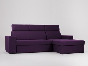 Narożnik Rozkładany ATLANTICA P Jagodowy/Orzech