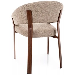 Krzesło NAGOJA D Beż/Orzech