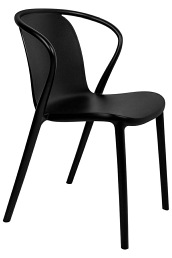 Krzesło Sparks 53x52x76 Czarny/Polipropylen