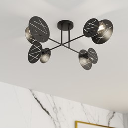 Lampa Wisząca FRICK 4 Czarny