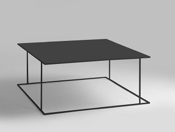 Stół Kawowy Walt Metal 100x100 Czarny