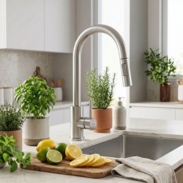 Bateria Kuchenna FRESH TOUCH Nikiel Szczotkowany