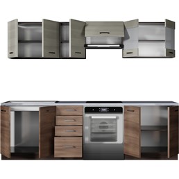 Kuchnia Zestaw AMANDA 2 260 Akacja Cynamonowa/Dąb Navara