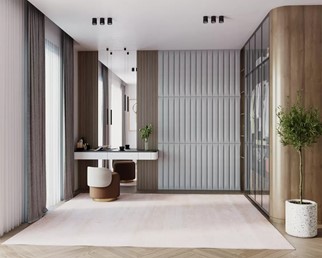 Panel Tapicerowany Ścienny TRINITY 90x10 Szary