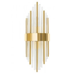 Lampa Ścienna ARMANDO Złoty/Transparentny