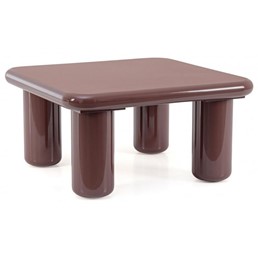 Stolik Kawowy OTILIA SQ 80x80cm Czerwony