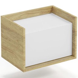 Szafka Niska MOBIUS 1D Naturalny/Biel Alpejska