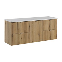 Zestaw Meblowy NOVA 140cm Biały Mat/Dąb Coast Evoke