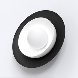 Kinkiet POPPI K1 Czarny/Biały